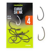 Крючки карповые Carptoday Curve Shank, Размер крючка: №4