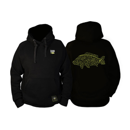 Толстовка с капюшоном Carptoday TackleFish черная, Размер: L