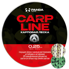 Леска карповая PANDA Tackle Carp Line 3D Camo, Диаметр: 0.25 мм