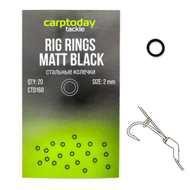 Стальные колечки круглые Carptoday Tackle Rig Rings, Внешний диаметр: 2.0 мм
