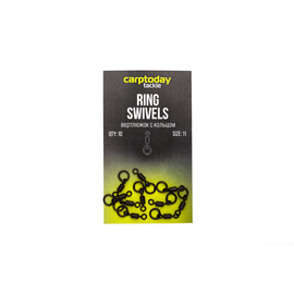 Вертлюжки с кольцом Carptoday Tackle Ring Swivels, Размер: 11