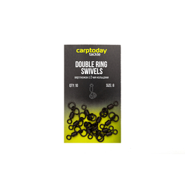 Вертлюжки с двумя кольцами Carptoday Tackle Double Ring Swivels