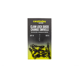 Быстросъёмы с зажимным замком Carptoday Tackle Clam Lock Quick Change Swivels