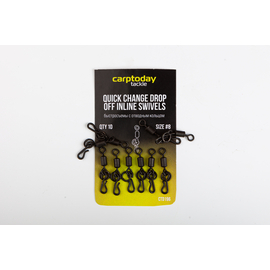 Быстросъемы с отводным кольцом Carptoday Tackle Quick Change Drop Off Inline Swivels