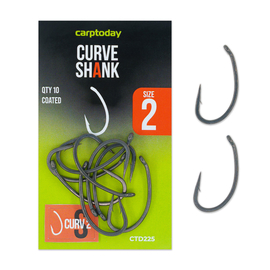 Крючки карповые Carptoday Curve Shank, Размер крючка: №2