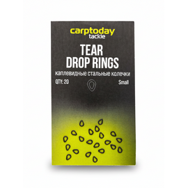 Стальные колечки каплевидные Carptoday Tackle Tear Drop Rings, Размер: Маленький