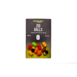 Пенка для оснастки зиг риг Carptoday Tackle Zig Balls, Цвет: Разноцветный