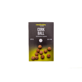 Пробковые шарики Carptoday Tackle Cork Ball, Диаметр: 8 мм