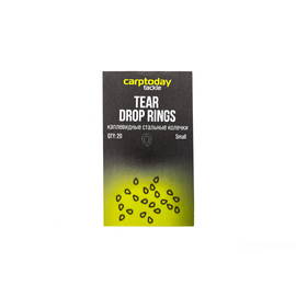 Стальные колечки каплевидные Carptoday Tackle Tear Drop Rings, Размер: Маленький