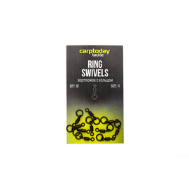 Вертлюжки с кольцом Carptoday Tackle Ring Swivels, Размер: 11