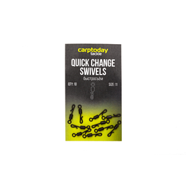 Быстросъемы Carptoday Tackle Quick Change Swivels, Размер: 11