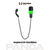 Индикатор поклёвки на цепочке Flixum PANDA TACKLE, Цвет: Зелёный