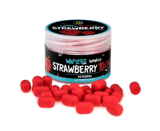 Вафтерсы Carptoday Baits Wafters Strawberry (Клубника) 10х14мм