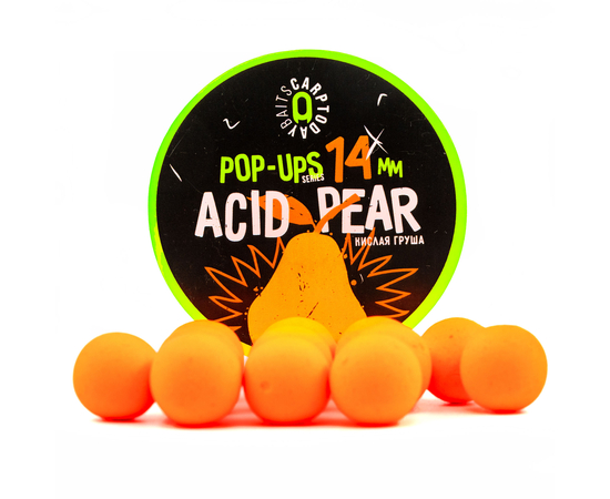 Бойлы плавающие Carptoday Baits Pop Ups Acid Pear (Кислая Груша), Диаметр: 14 мм