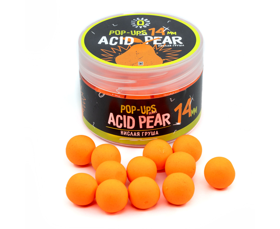 Бойлы плавающие Carptoday Baits Pop Ups Acid Pear (Кислая Груша), Диаметр: 14 мм, изображение 2