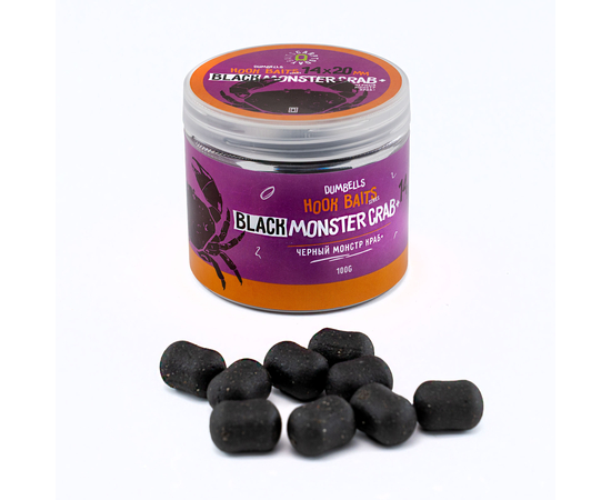 Дамбелсы насадочные Carptoday Baits Black Monster Crab+ (Черный Монстр Краб)