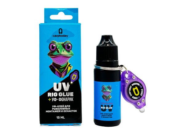 Набор Carptoday UV Kit УФ-фонарик + УФ-гель, изображение 2