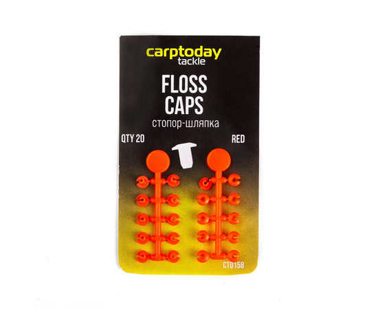 Стопоры со шляпкой Carptoday Tackle Floss Caps, Цвет: Красный