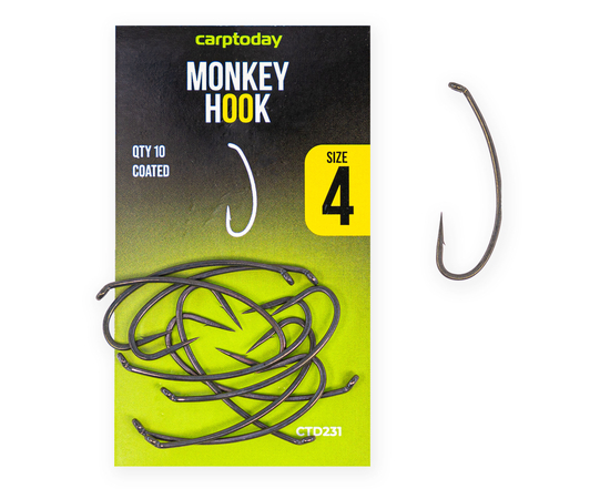 Крючки карповые Carptoday Monkey Hook, Размер крючка: №8