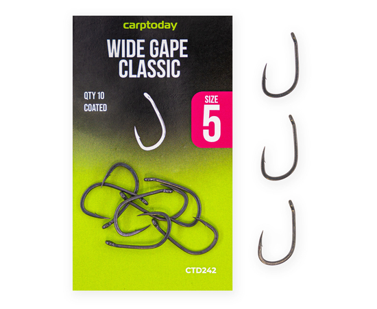 Крючки карповые Carptoday Wide Gape Classic, Размер крючка: №8