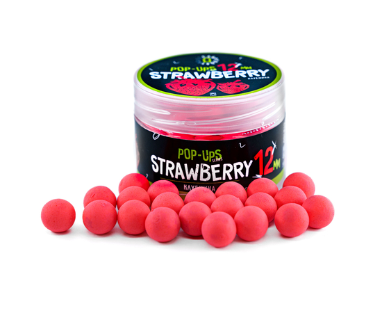 Бойлы плавающие Carptoday Baits Pop Ups Strawberry (Клубника), Диаметр: 12 мм