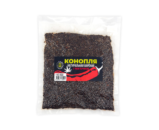 Конопля натуральная варёная Carptoday Baits с чили перчиком 1кг, изображение 2