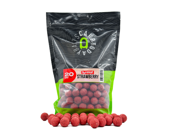 Бойлы пылящие Carptoday Baits Strawberry (Клубника) 1кг, Диаметр: 20 мм