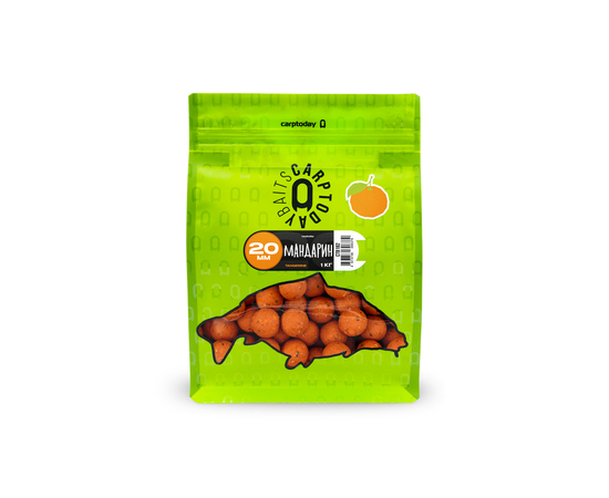 Бойлы Carptoday Baits Tangerine (Мандарин) 1кг, Диаметр: 20 мм