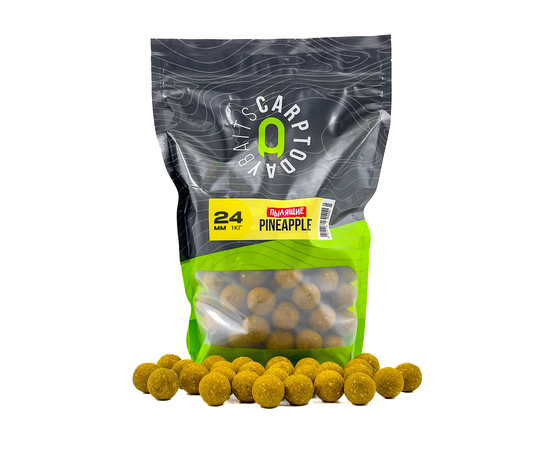 Бойлы пылящие Carptoday Baits Pineapple (Ананас) 1кг, Диаметр: 24 мм