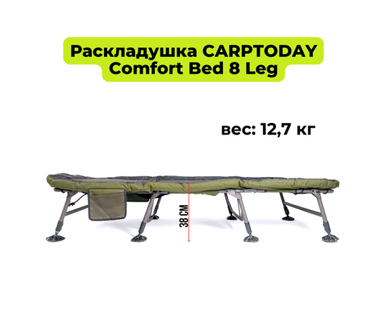 Раскладушка CARPTODAY Comfort Bed 8 Leg, изображение 19