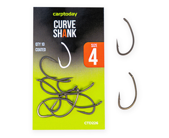 Крючки карповые Carptoday Curve Shank, Размер крючка: №8