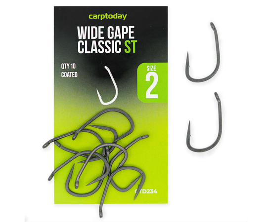 Крючки карповые Carptoday Wide Gape Classic ST, Размер крючка: №8