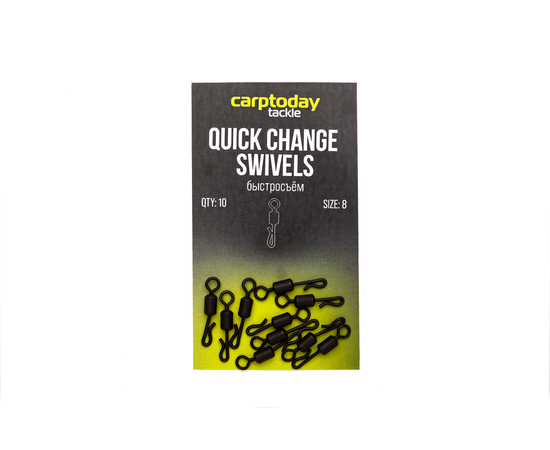 Быстросъемы Carptoday Tackle Quick Change Swivels, Размер: 8, изображение 2