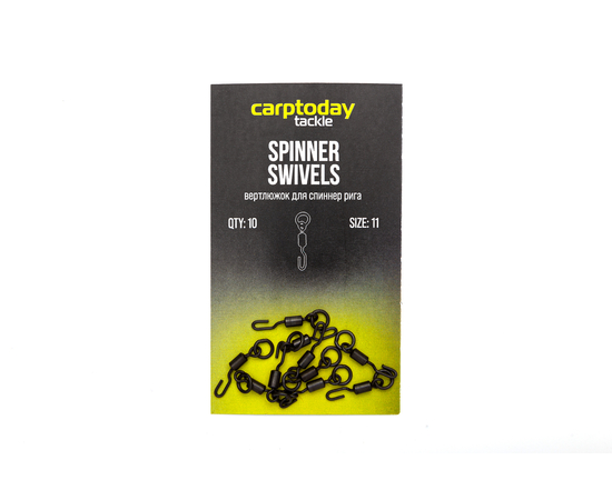 Вертлюжки для спиннер рига Carptoday Tackle Spinner Swivels, Размер: 11, изображение 4