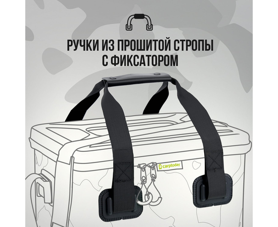 Сумка EVA с жёсткой крышкой Carptoday Aqua Hard Box System, Объём: 50 л, изображение 12