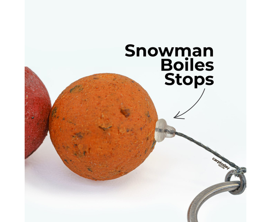 Стопоры для комбинированных насадок Carptoday Tackle Bait Bung Snowman Boiles Stops, изображение 2