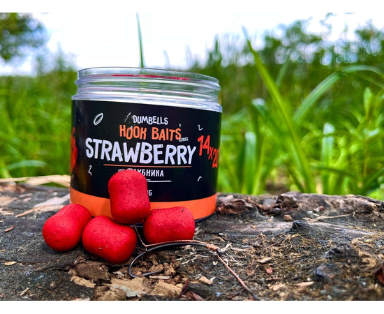 Дамбелсы насадочные Carptoday Baits Strawberry (Клубника), изображение 5
