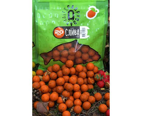 Бойлы Carptoday Baits Plum (Слива) 1кг, Диаметр: 20 мм, изображение 2