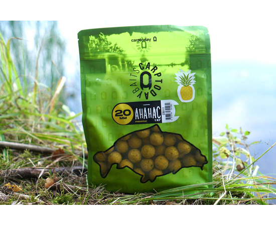 Бойлы Carptoday Baits Pineapple (Ананас) 1кг, Диаметр: 20 мм, изображение 2