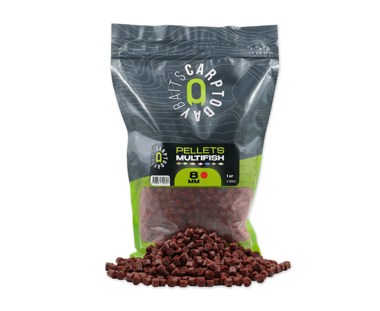 Пеллетс рыболовный Carptoday Baits MULTIFISH 1кг цельный, Диаметр: 8 мм, изображение 2