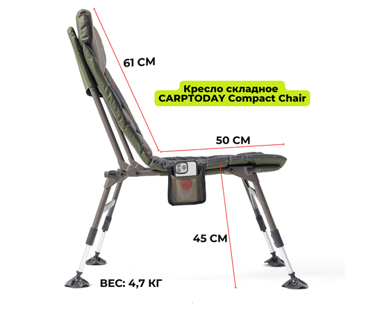 Кресло складное CARPTODAY Compact Chair, изображение 21