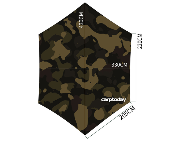 Тент для лагеря CARPTODAY Tarp Camo, изображение 9