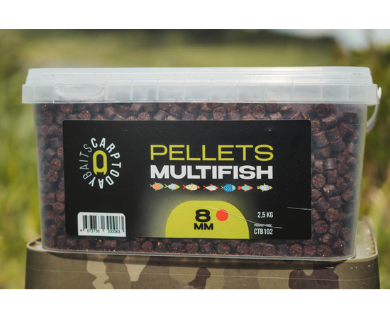 Пеллетс рыболовный Carptoday Baits MULTIFISH 2.5кг цельный, Диаметр: 8 мм, изображение 2