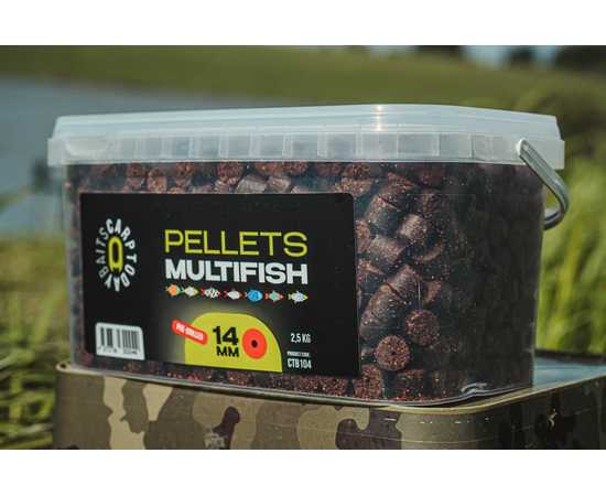 Пеллетс рыболовный Carptoday Baits MULTIFISH 2.5кг просверленный, Диаметр: 14 мм, изображение 3
