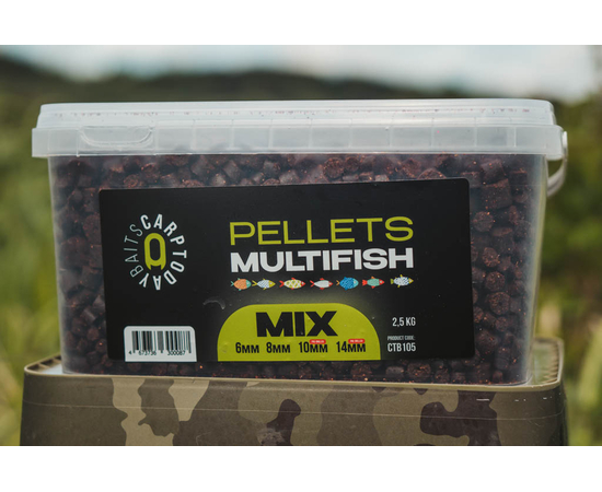 Пеллетс рыболовный Carptoday Baits MULTIFISH MIX 2.5кг, изображение 2 Пеллетс рыболовный Carptoday Baits MULTIFISH MIX 2.5кг, изображение 2