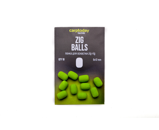 Пенка для оснастки зиг риг Carptoday Tackle Zig Balls, Цвет: Зелёный
