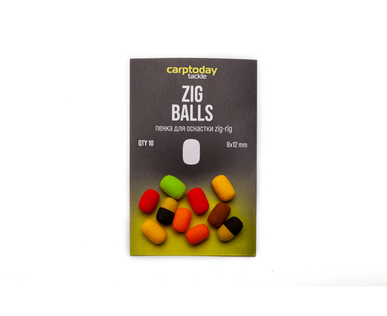 Пенка для оснастки зиг риг Carptoday Tackle Zig Balls, Цвет: Разноцветный