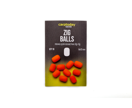 Пенка для оснастки зиг риг Carptoday Tackle Zig Balls, Цвет: Оранжевый