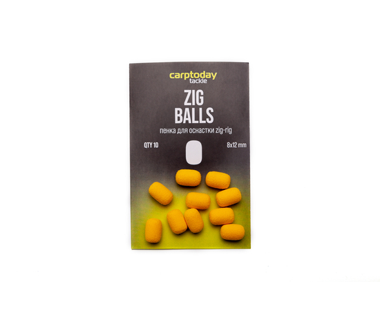 Пенка для оснастки зиг риг Carptoday Tackle Zig Balls, Цвет: Жёлтый