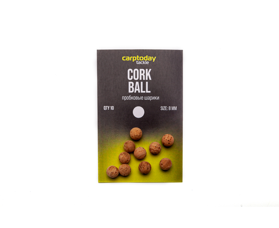 Пробковые шарики Carptoday Tackle Cork Ball, Диаметр: 8 мм